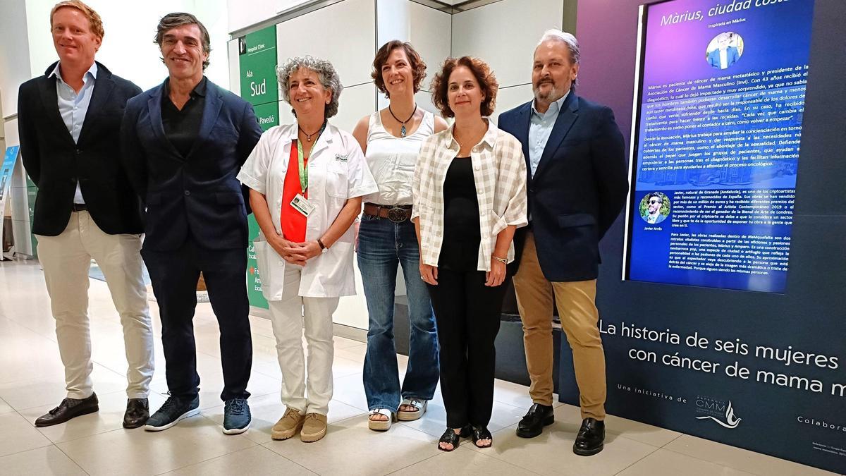 Una muestra de arte digital en el Clínic explica historias del cáncer de mama metastásico